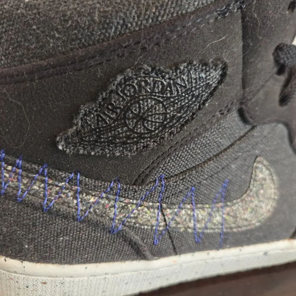 Nike Air Jordan 1 Mid SE Crater Black Size 13 DM3529-001 Racer Blue Multi-Color